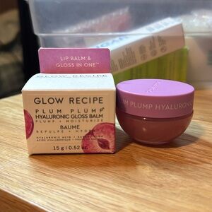 Glow Recipe Plum Plump Hyaluronic Acid Lip Gloss Balm In Box Vegan Cruelty-free